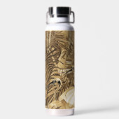 Wilde Sepia-Leopard-Wasserflasche Trinkflasche (Rückseite)
