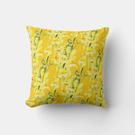 Wilde Snapdragon Gelbe Wildblume Kunst, Dichtung u Kissen