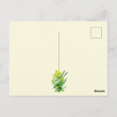 Wilde Sommer Blume danke Karte (Rückseite)