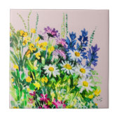 Wilde Sommer-Blume Keramik Fliesen (Vorderseite)
