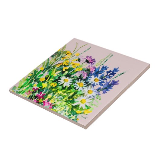 Wilde Sommer-Blume Keramik Fliesen (Seite)