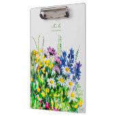 Wilde Sommer-Blume Klemmbrett (Links)