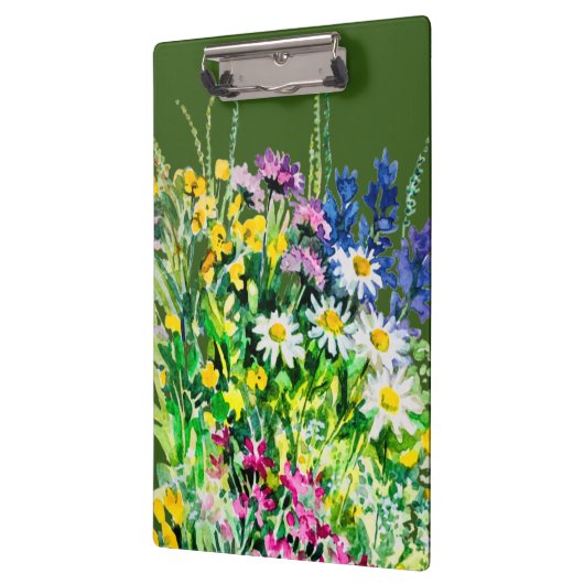 Wilde Sommer-Blume Klemmbrett (Links)