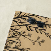 Wilde Sommer-Wildblume Doodles Strandtuch (Beispiel)