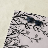 Wilde Sommer-Wildblume Doodles Strandtuch (Beispiel)