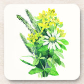 Wilde Sommerblumen  Getränkeuntersetzer (Vorderseite)