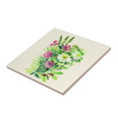 Wilde Sommerblumen Keramikfliese (Seite)