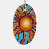 Wilde Sonne Keramikornament (Rechts)