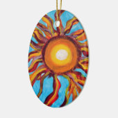 Wilde Sonne Keramikornament (Links)