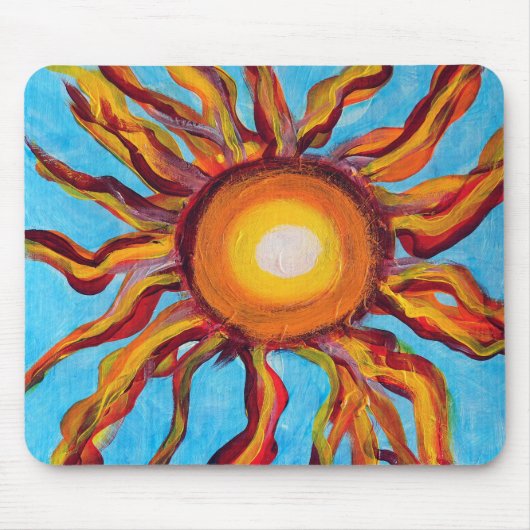 Wilde Sonne Mousepad (Vorne)