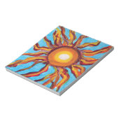 Wilde Sonne Notizblock (Rotiert)