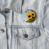 Wilde Sonnenblumen Button (Beispiel)