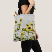 Wilde Sonnenblumen Gelbe Blume Florenz Tasche (Von Nahem)