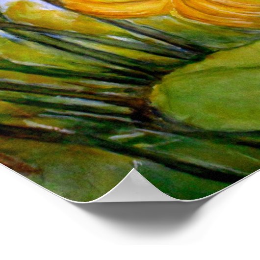 Wilde Sonnenblumen Poster (Ecke)