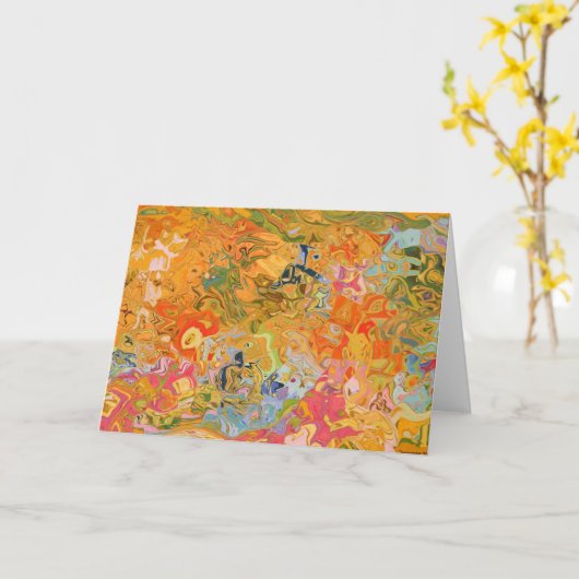 Wilde Soul-Tapisserie-Gruß-Karte Karte (Gelbe Blume)