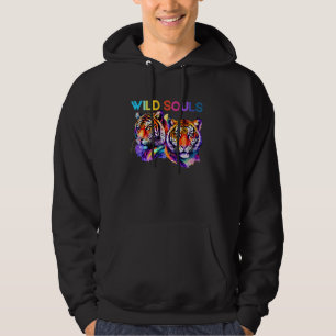 Wilde Soule Regenbogen Wasserfarbe Bengalisch Tige Hoodie