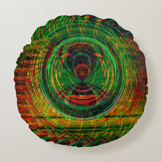 Wilde Spinne..... Rundes Kissen (Vorderseite)