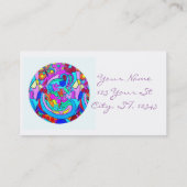 Wilde starke Siebzigerjahre Farben Thunder_Cove Visitenkarte (Rückseite)