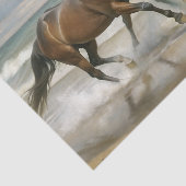 Wilde Strandpferde Malerei Decoupage Seidenpapier (Ausschnitt)