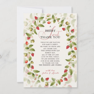 WILDE STRAWBERRY SÜSSE BABY-SHOWER EINLADUNG