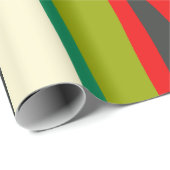 Wilde Streifen Modernes, vielfarbiges Abstraktes M Geschenkpapier (Rolleneckpunkt)