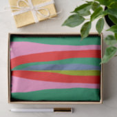 Wilde Streifen Modernes, vielfarbiges Abstraktes M Seidenpapier (Geschenk)