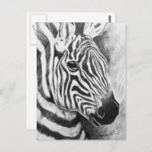 Wilde Streifen Postkarte (Vorne/Hinten)