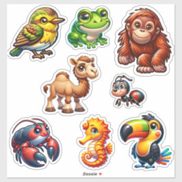 Wilde Tales - 3D Animal Adventure Stickers Set Aufkleber