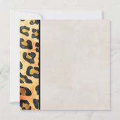 Wilde Tierdrucke und Weinglas Bachelorette Einladung (Rückseite)