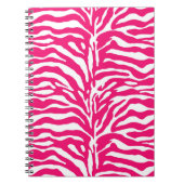 Wilde Tierdrucke, Zebra in Fuchsia, Rosa und Weiß Notizblock (Vorderseite)