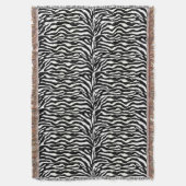 Wilde Tierdrucke, Zebra in Schwarz und Weiß Decke (Vorderseite Vertikal)