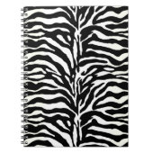 Wilde Tierdrucke, Zebra in Schwarz und Weiß Notizblock (Vorderseite)