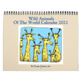 Wilde Tiere 2021 Kalender von Denis Gaston Art (Titelbild)