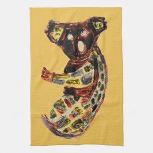 Wilde Tiere Aborigine-Kunst Koala Bär Handtuch