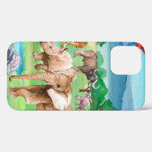 Wilde Tiere Afrikas im Hintergrund Case-Mate iPhone Hülle (Rückseite (Horizontal))