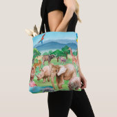 Wilde Tiere Afrikas im Hintergrund Tasche (Von Nahem)