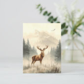 Wilde Tiere Alaskas. Rentiere.. Postkarte (Stehend Vorderseite)
