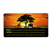 Wilde Tiere auf der afrikanischen Savanna Sunset (Vorne)