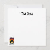 Wilde Tiere auf der afrikanischen Savanna Sunset (Rückseite)