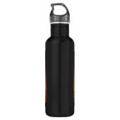 Wilde Tiere auf der afrikanischen Savanna Sunset Edelstahlflasche (Rückseite)