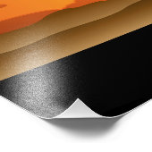 Wilde Tiere auf der afrikanischen Savanna Sunset Fotodruck (Ecke)