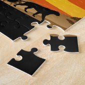 Wilde Tiere auf der afrikanischen Savanna Sunset Puzzle (Seite)