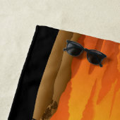 Wilde Tiere auf der afrikanischen Savanna Sunset Strandtuch (Beispiel)