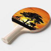 Wilde Tiere auf der afrikanischen Savanna Sunset Tischtennis Schläger (Vorderseite)