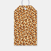Wilde Tiere auf exotischem Leopard Print Birthday Geschenkanhänger (Rückseite)