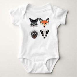 Wilde Tiere - Baby Jersey Bodysuit Strampler