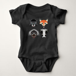 Wilde Tiere - Baby Jersey Bodysuit Strampler