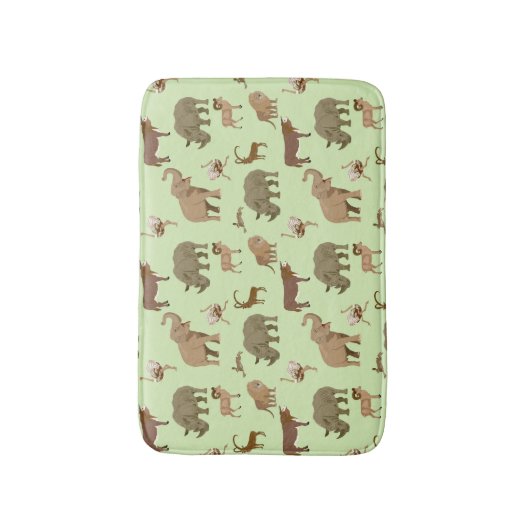 Wilde Tiere Badematte (Vorderseite Vertikal)