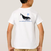 Wilde Tiere - Blaue Wale - Tierische Grafik- T-Shirt (Rückseite)