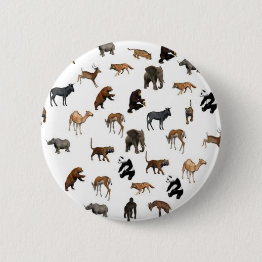 Wilde Tiere Button (Vorderseite)